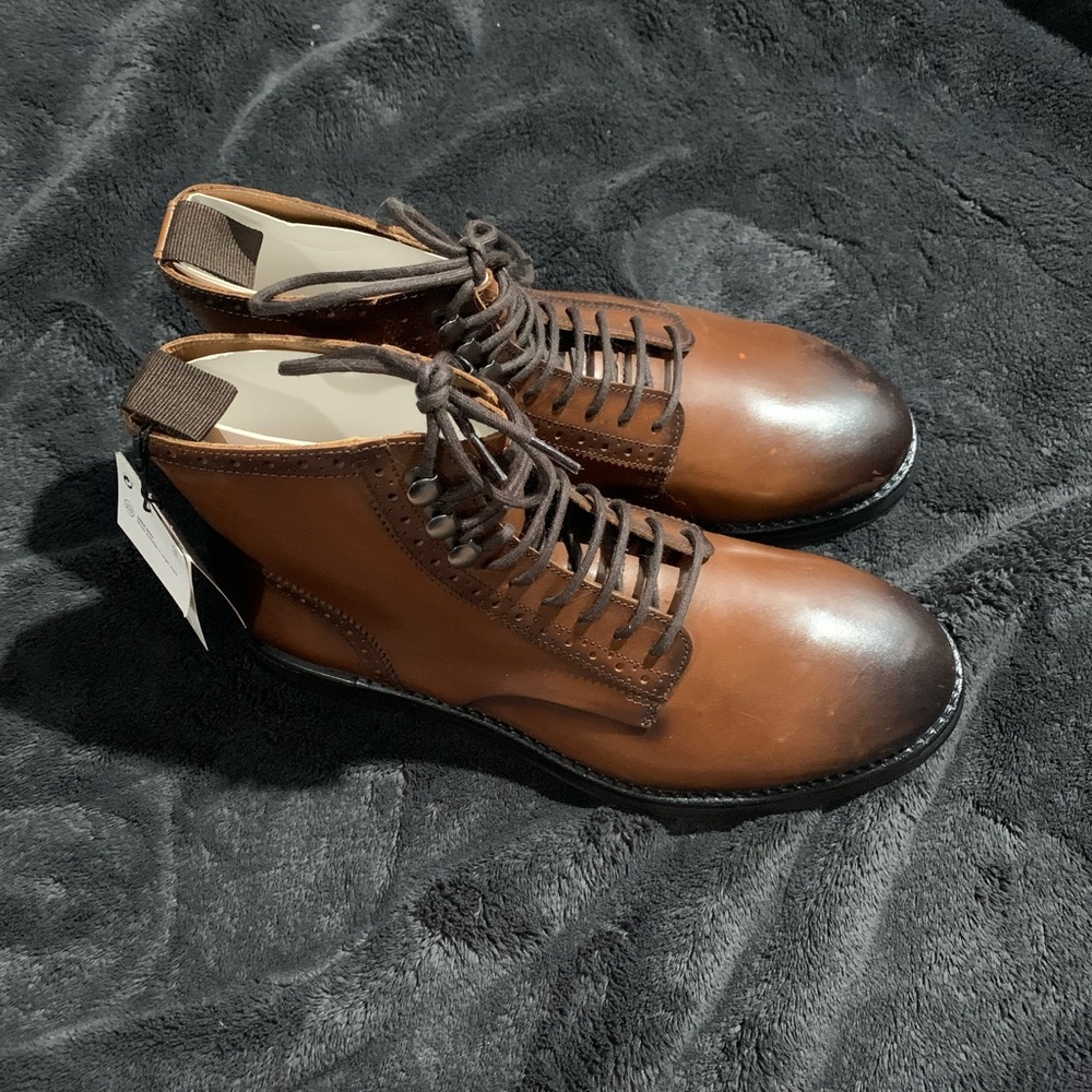 Zara brand new size 40 lace up boots new with tags